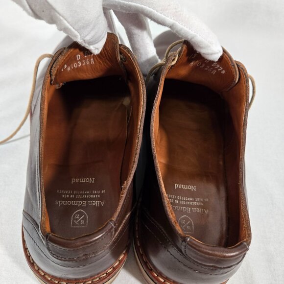 ALLEN EDMONDS Old Money BROWN Leather Plain Toe Derby Oxford Casual Shoe Size13D - Picture 15 of 17